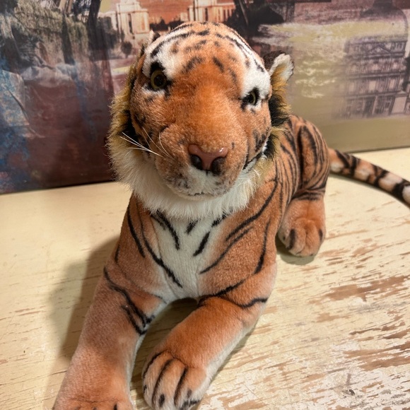Bengal Tiger Plush Stuffed Animal Toy - Picture 2 of 9